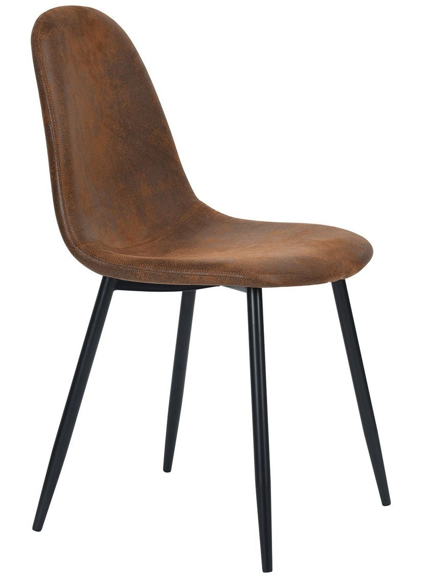 39F Charlton Suede Dining Chair, Brown S3Z7 - product image 1