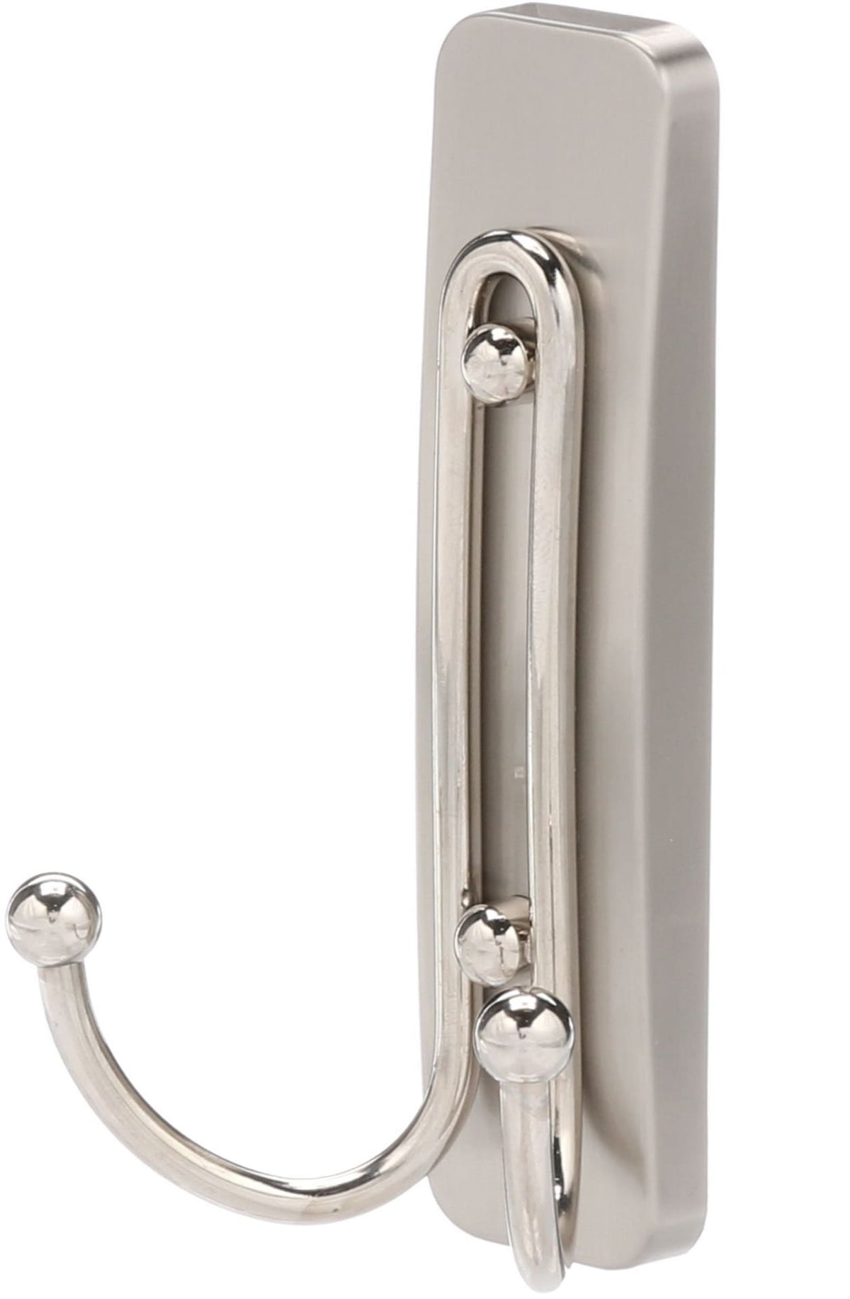 3M Command Large Bathroom Double Hook, Satin Nickel L3K9 - product image 1