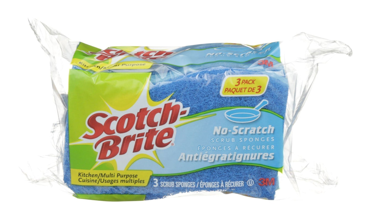 3M Scotch-Brite All-Purpose Non-Scratch Scrub Sponge, 3-pk Q7I9 - product image 1
