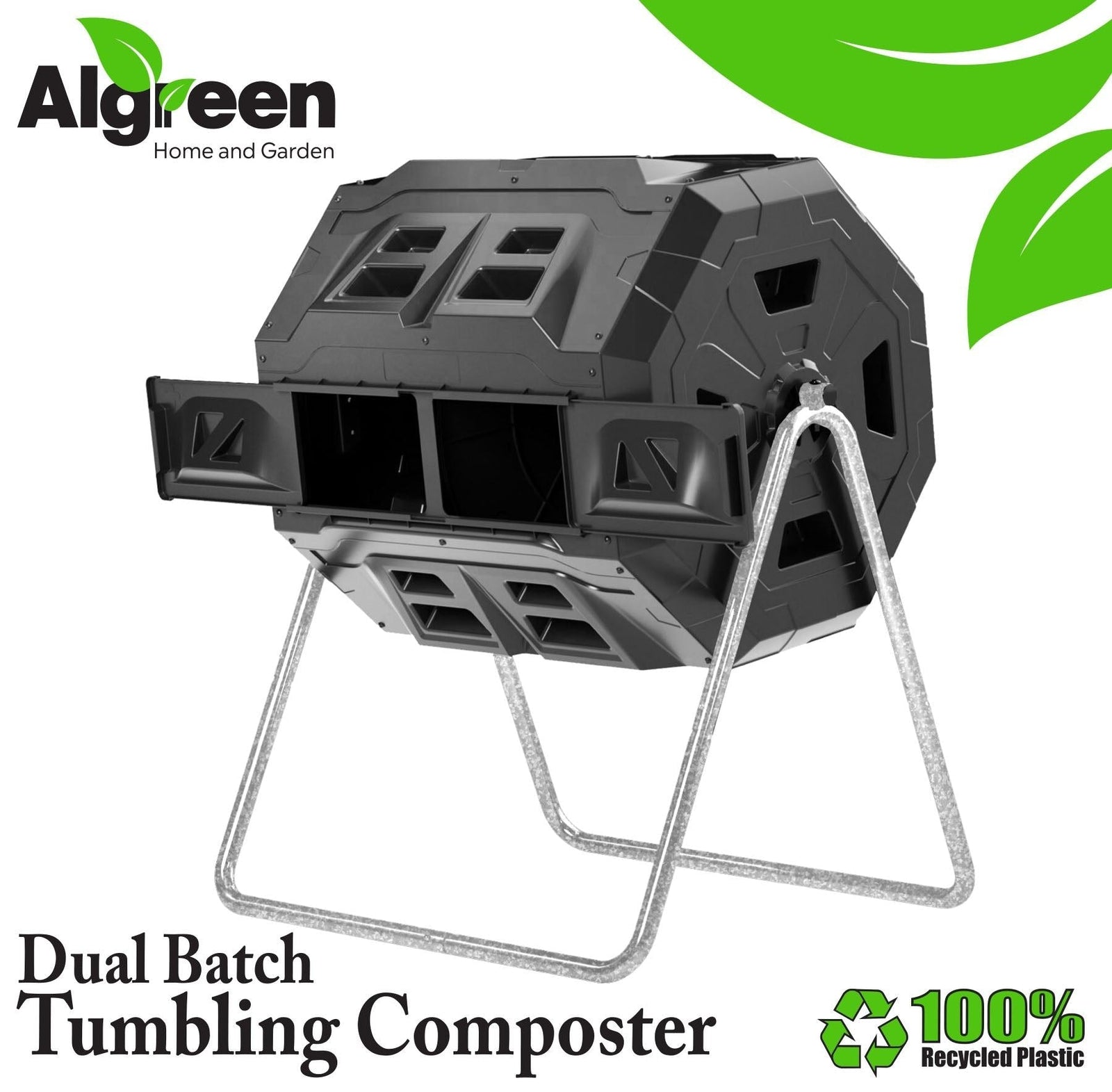 Tumbling Composter with Two Chambers J4B5 - product image 4