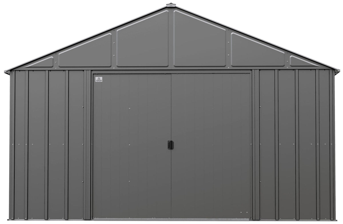 Classic 12x12-ft Charcoal Corrosion-Resistant Metal Shed D3H4 - product image 2