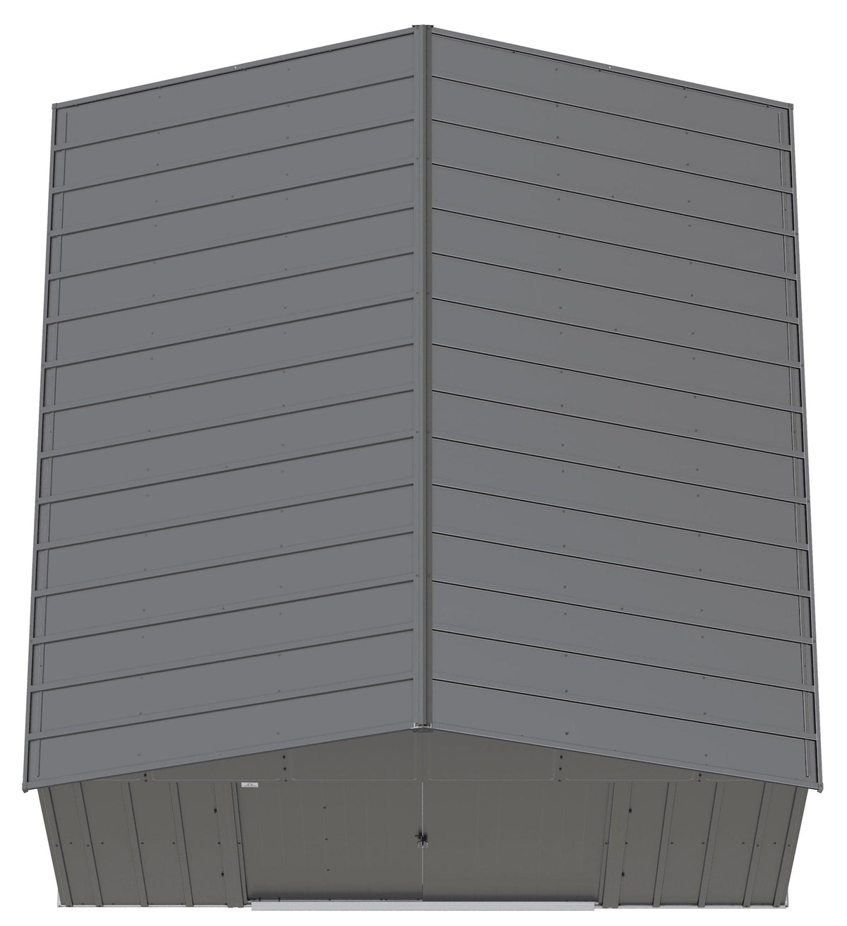 Classic 12x12-ft Charcoal Corrosion-Resistant Metal Shed D3H4 - product image 4