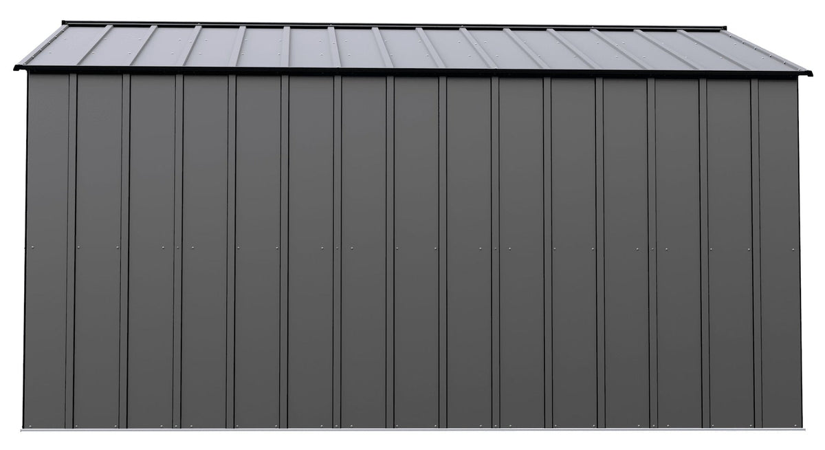 Classic 14x12-ft Charcoal Lockable Metal Shed F8Z4 - product image 5