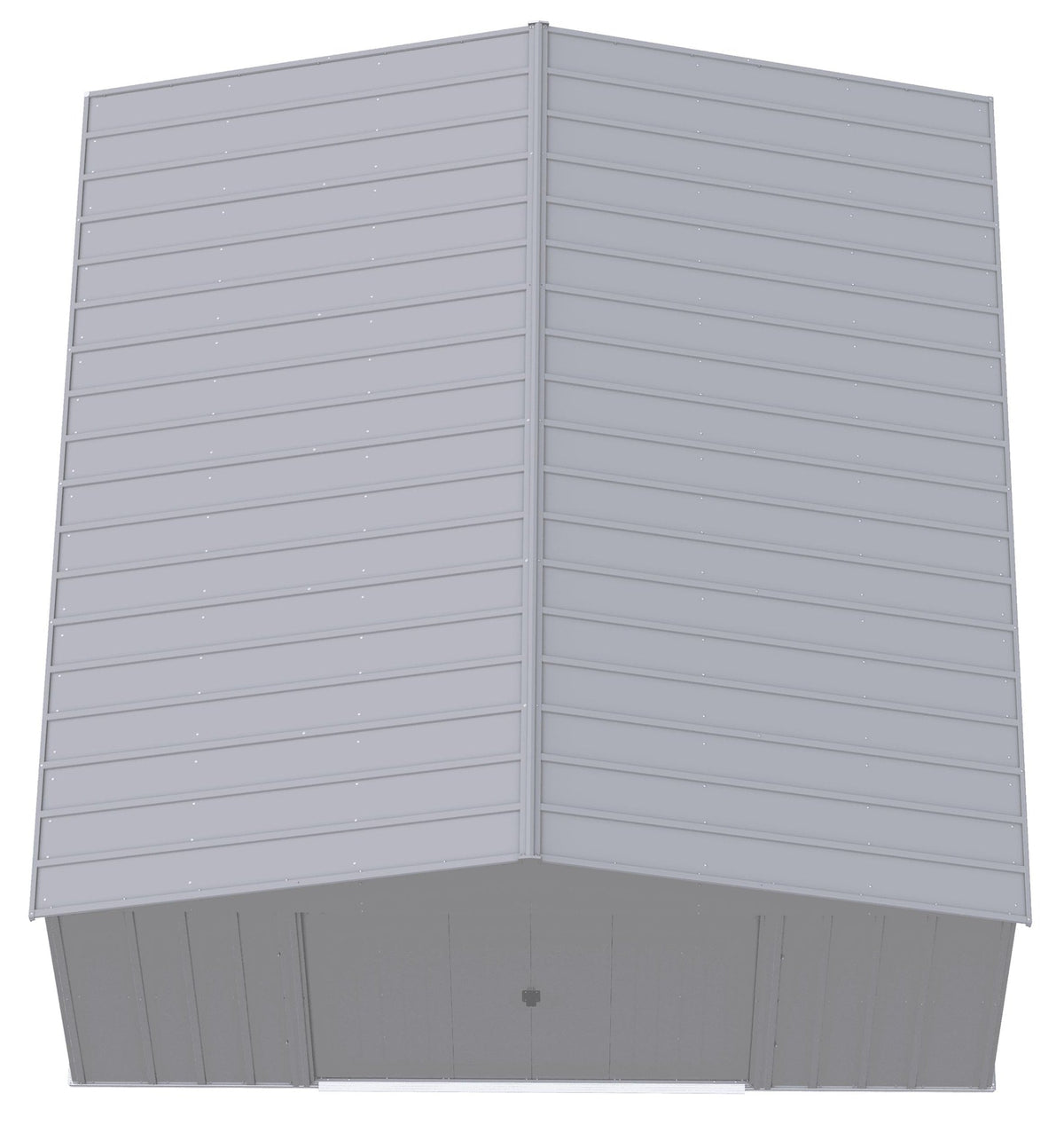 Classic 14x14-ft Flute Grey Corrosion-Resistant Steel Shed T4S5 - product image 5