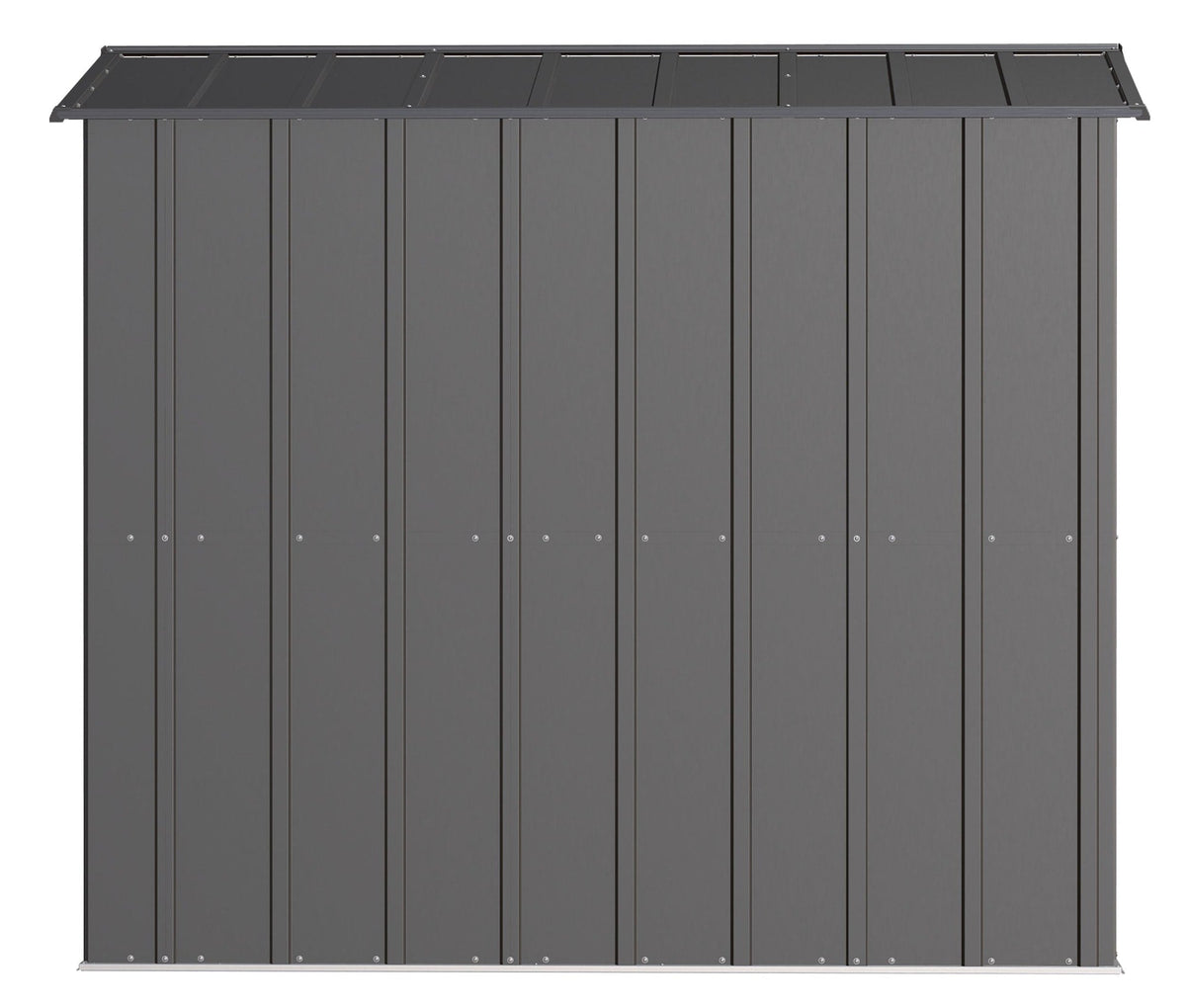 Classic Galvanized Steel Storage Shed, Charcoal, 6-ft x 7-ft F5S6 - product image 7