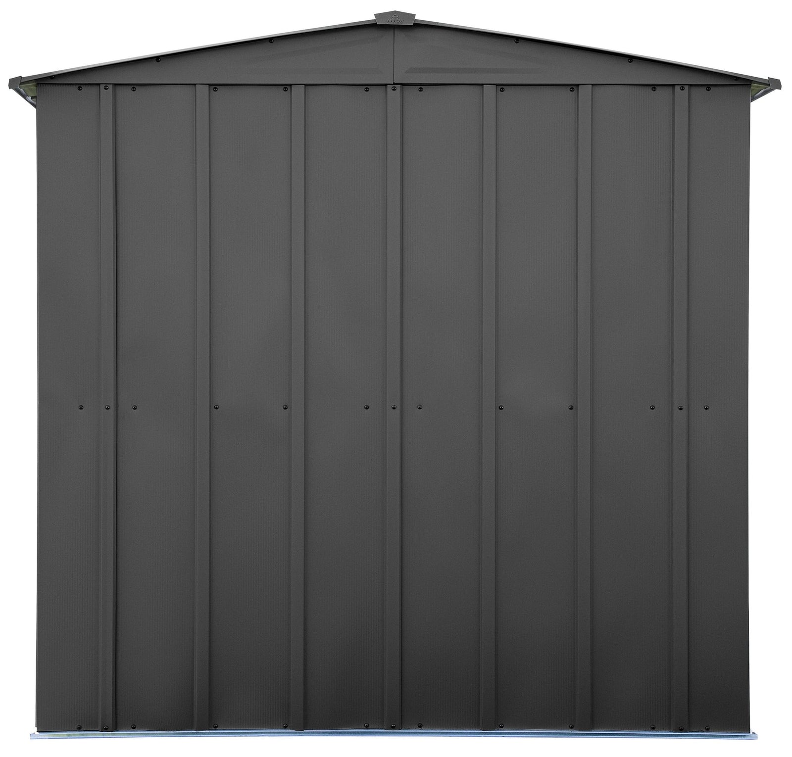 Classic Galvanized Steel Storage Shed, Charcoal, 6-ft x 7-ft F5S6 - product image 8