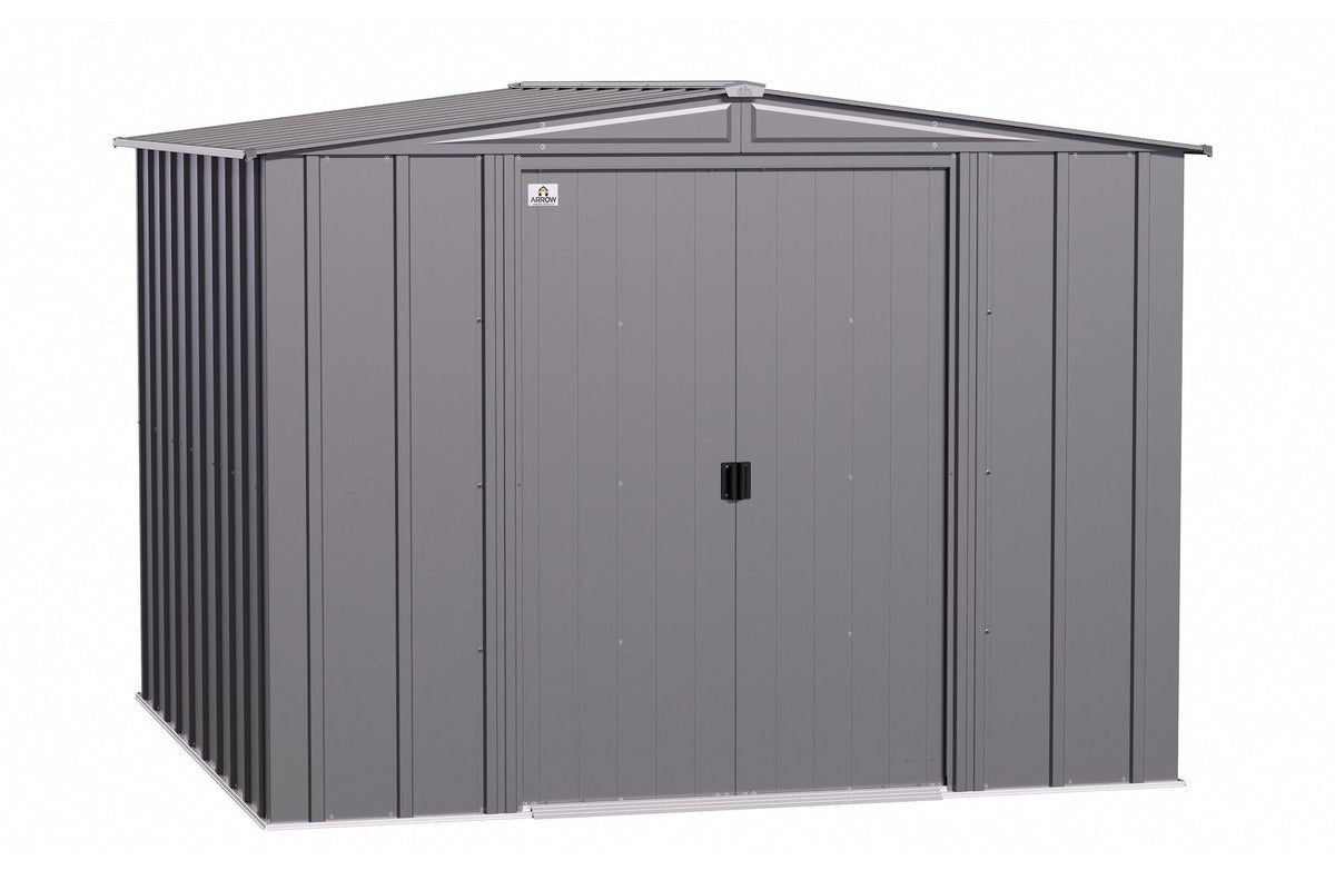 Classic Galvanized Steel Storage Shed, Charcoal, 8-ft x 8-ft F9V2 - product image 2
