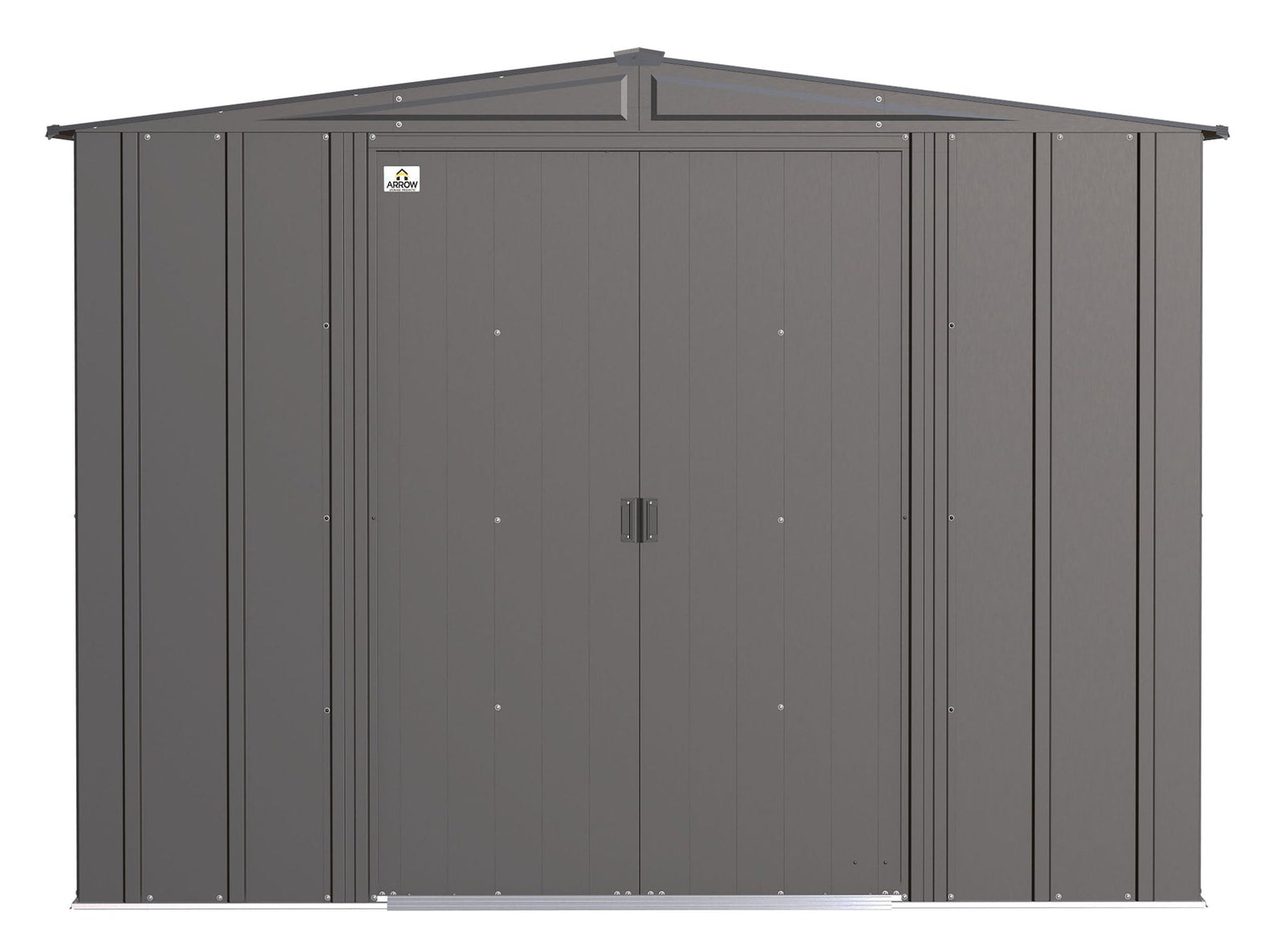 Classic Galvanized Steel Storage Shed, Charcoal, 8-ft x 8-ft F9V2 - product image 3