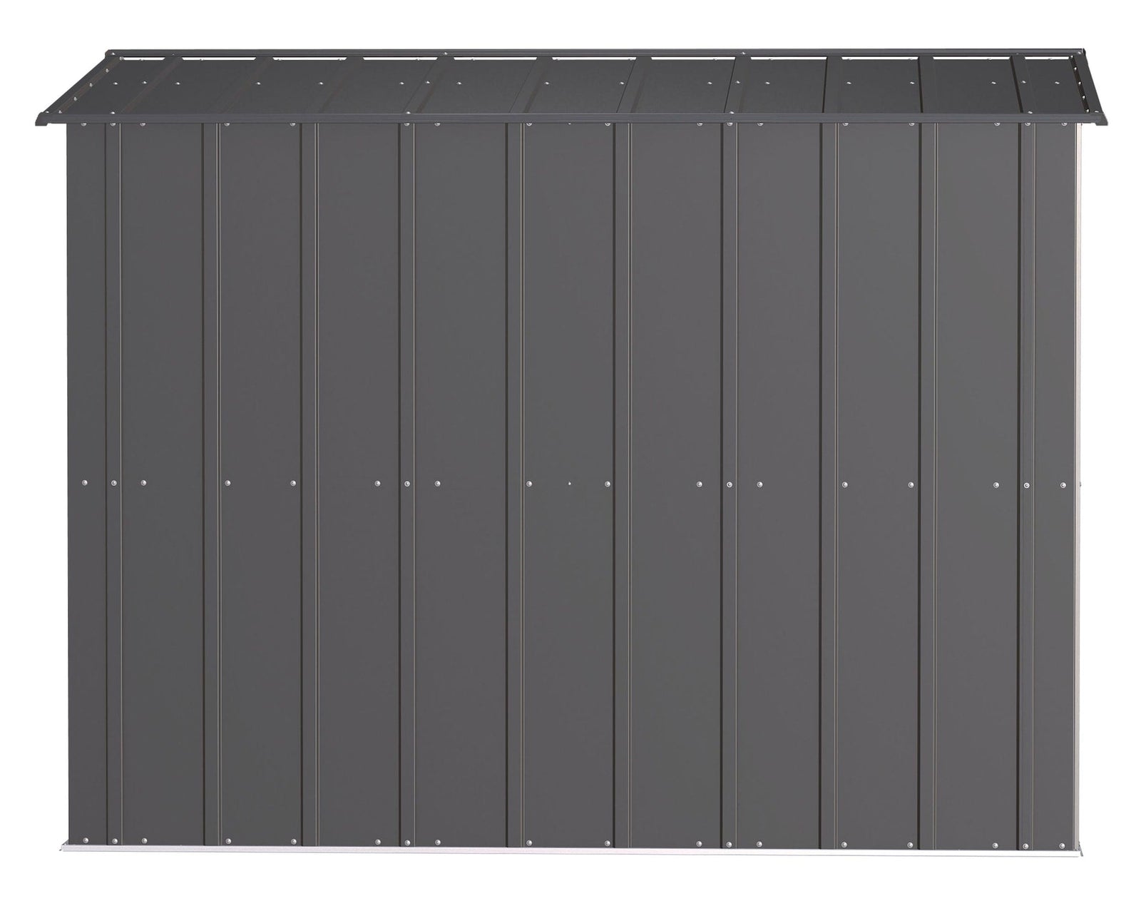 Classic Galvanized Steel Storage Shed, Charcoal, 8-ft x 8-ft F9V2 - product image 7
