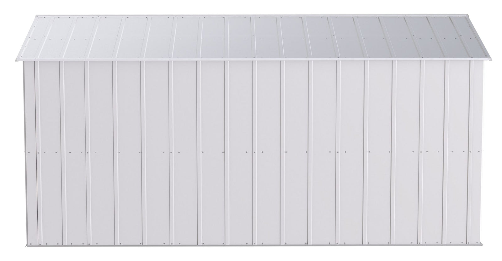 Classic Galvanized Steel Storage Shed, Flute Grey, 10-ft x 14-ft B0V6 - product image 7