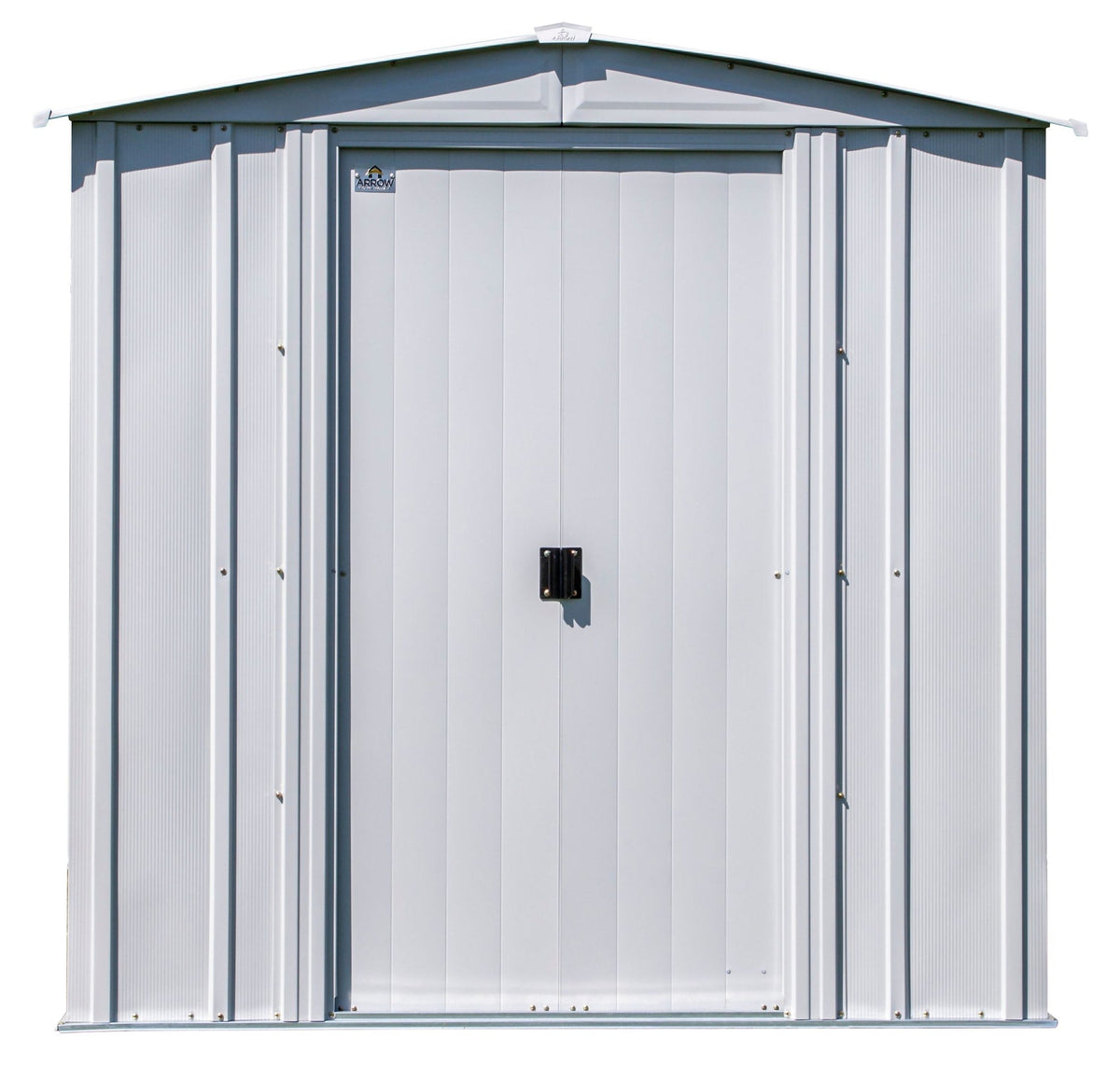 Classic Galvanized Steel Storage Shed, Flute Grey, 6-ft x 7-ft M0Z0 - product image 4