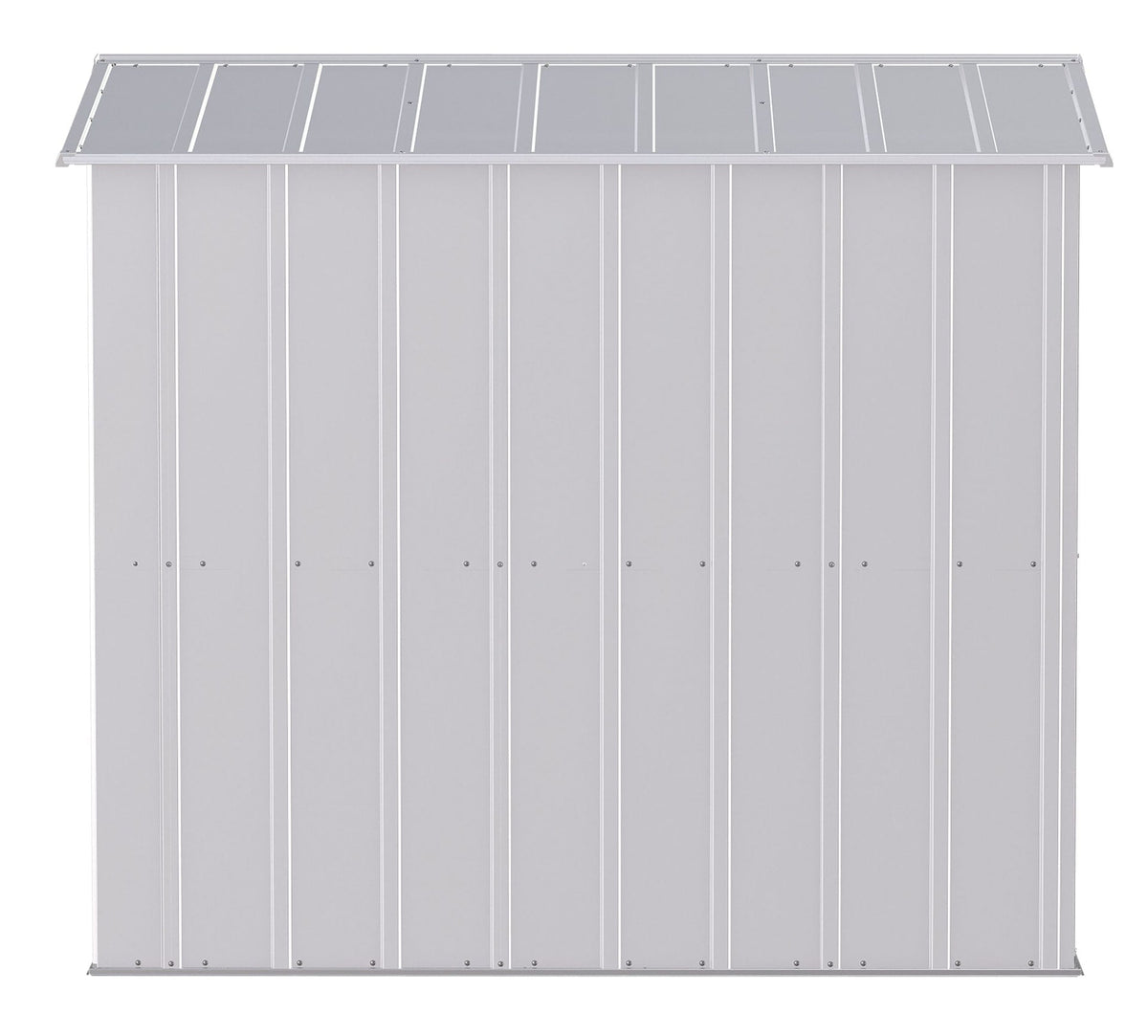 Classic Galvanized Steel Storage Shed, Flute Grey, 6-ft x 7-ft M0Z0 - product image 5