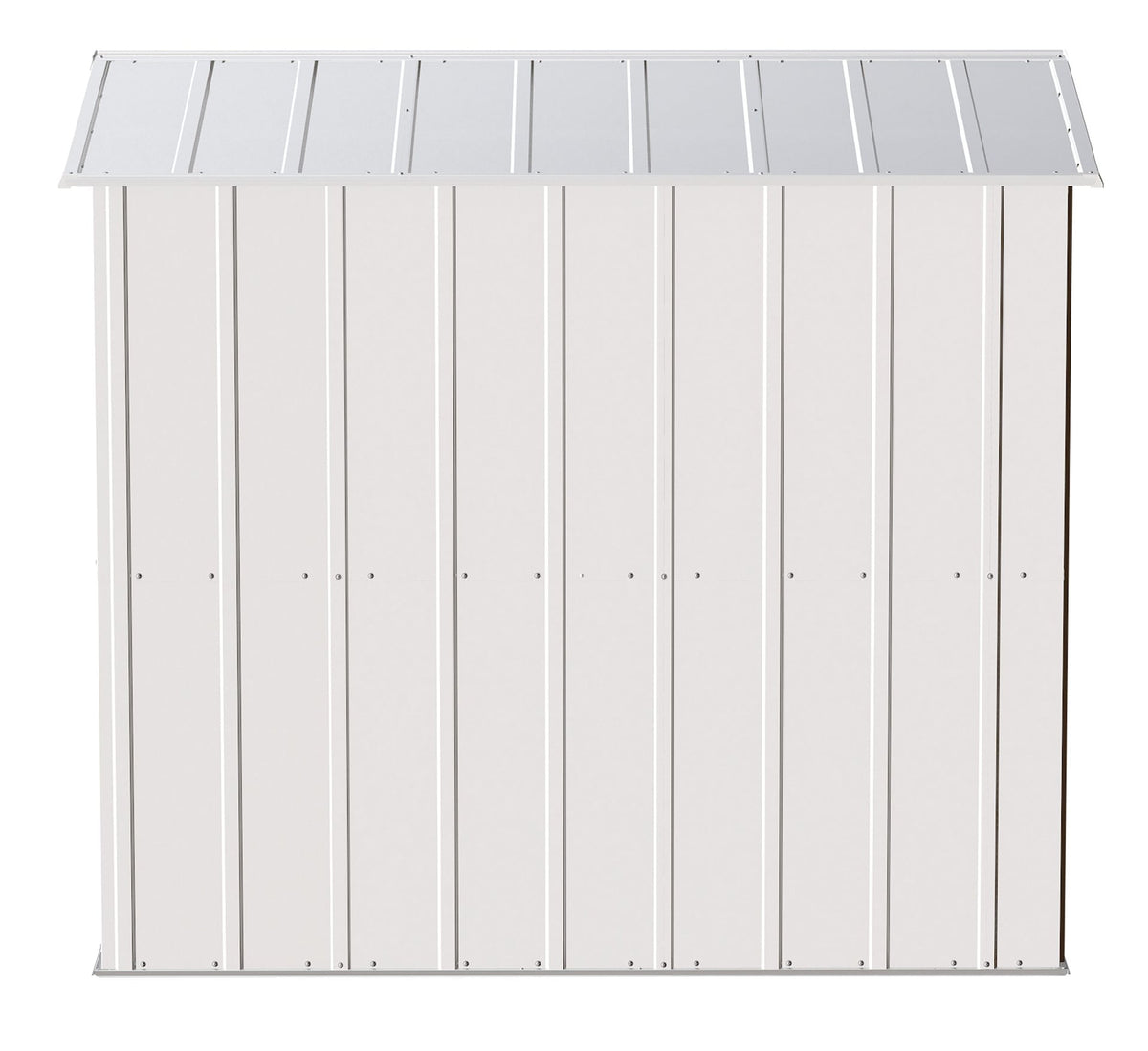 Classic Galvanized Steel Storage Shed, Flute Grey, 6-ft x 7-ft M0Z0 - product image 6