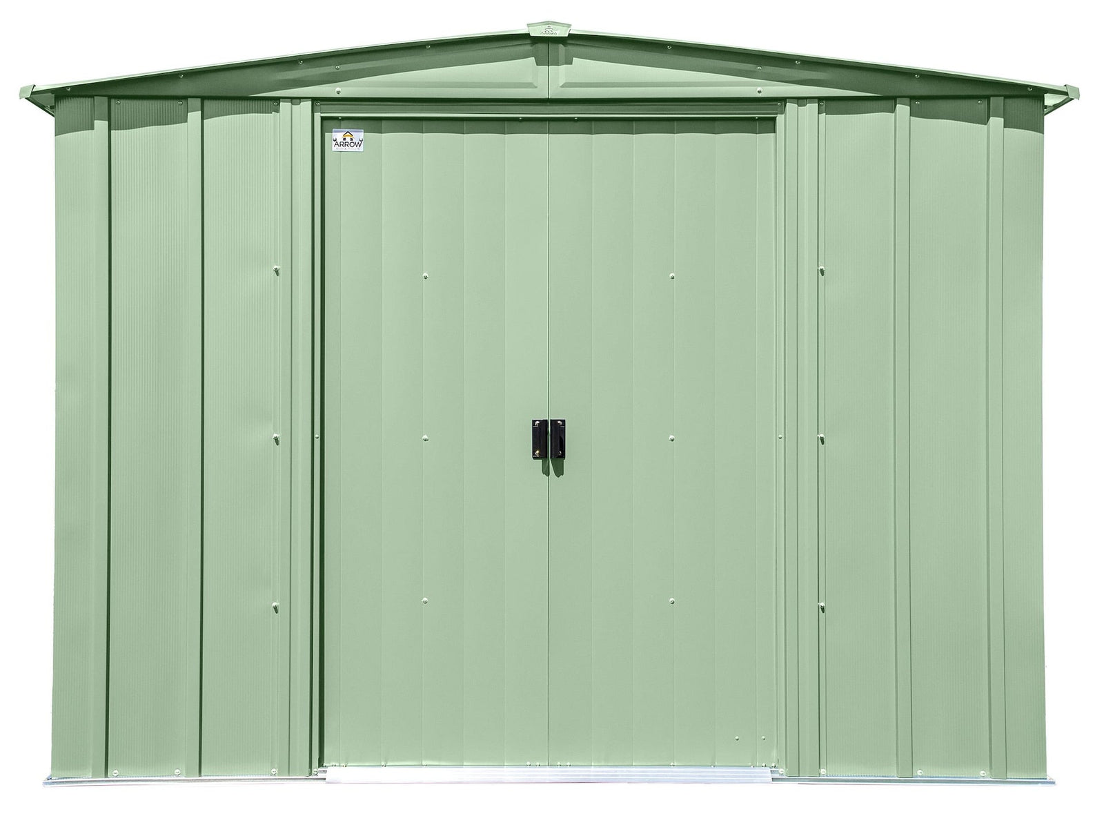 Classic Galvanized Steel Storage Shed, Sage Green, 8-ft x 6-ft G4H2 - product image 3