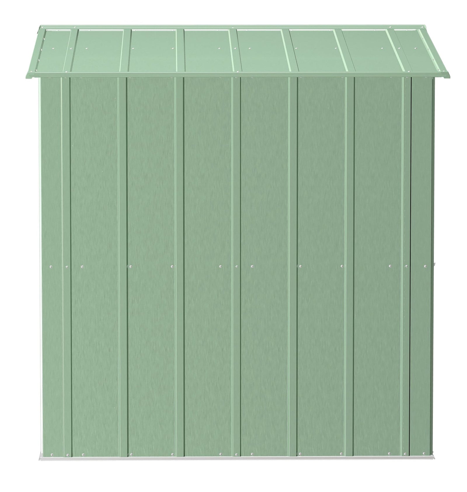 Classic Galvanized Steel Storage Shed, Sage Green, 8-ft x 6-ft G4H2 - product image 4