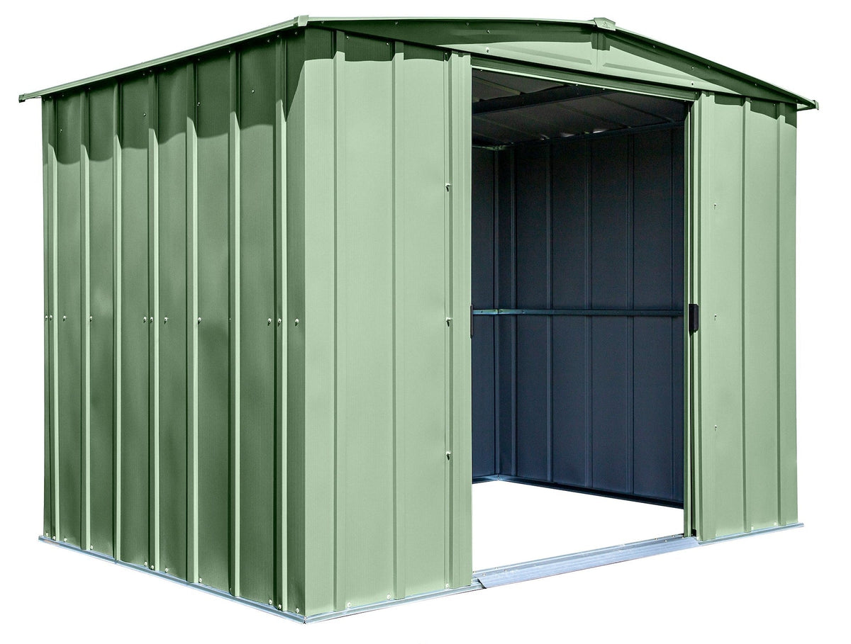 Classic Galvanized Steel Storage Shed, Sage Green, 8-ft x 6-ft G4H2 - product image 8