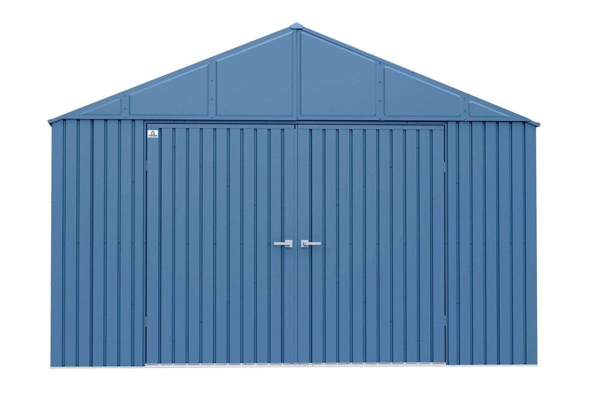 Elite 12x12-ft Blue Grey Corrosion-Resistant Steel Shed F5M2 - product image 1