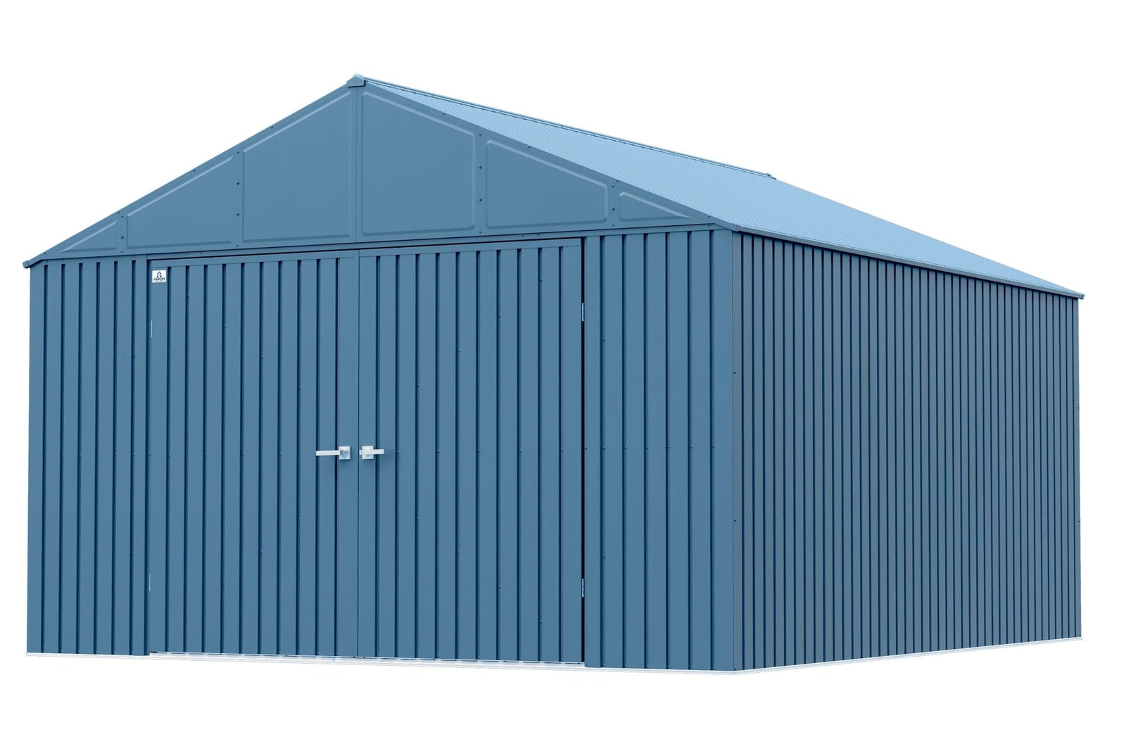 Elite 12x14-ft Blue Grey Corrosion-Resistant Steel Shed G7H0 - product image 1
