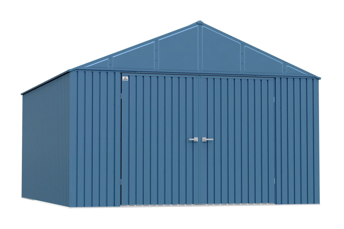 Elite 12x14-ft Blue Grey Corrosion-Resistant Steel Shed G7H0 - product image 3