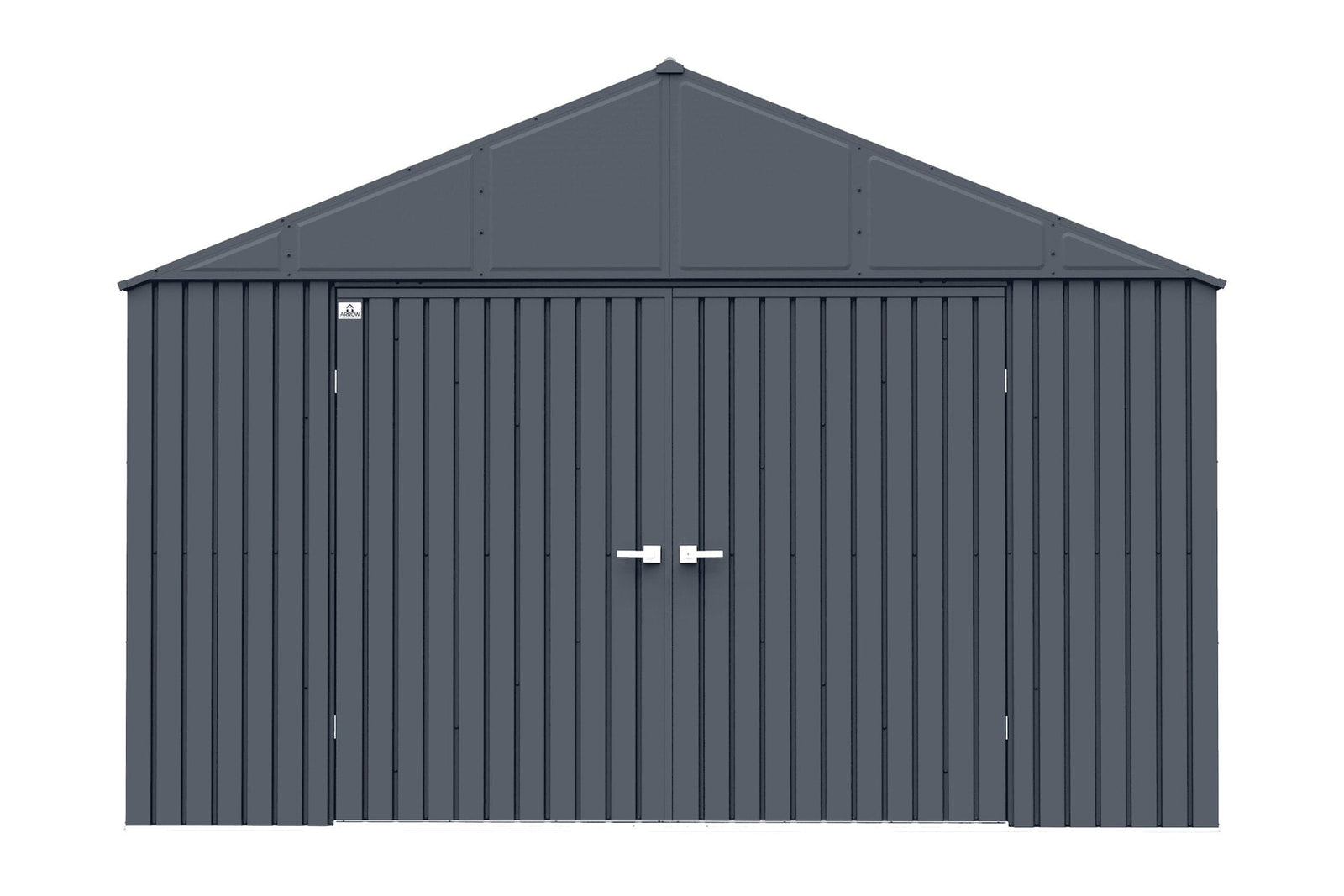 Elite 12x16-ft Anthracite Corrosion-Resistant Steel Storage Shed K7B9 - product image 1