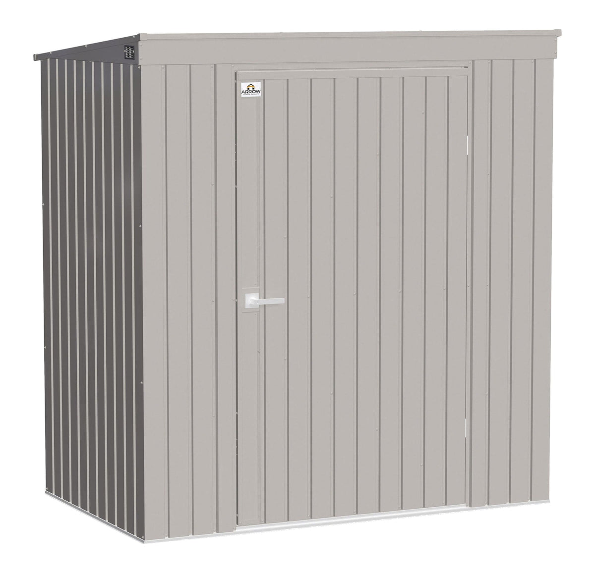 Elite Steel Storage Shed with Pent Roof, Cool Grey, 6-ft x 4-ft Q5Q4 - product image 1