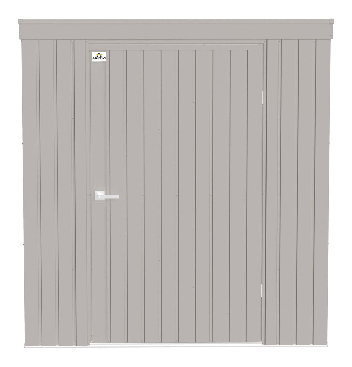 Elite Steel Storage Shed with Pent Roof, Cool Grey, 6-ft x 4-ft Q5Q4 - product image 3
