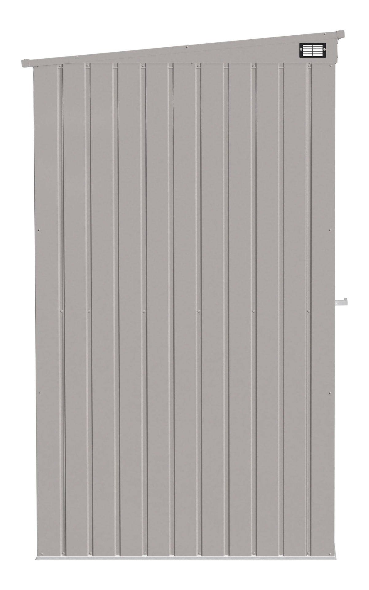 Elite Steel Storage Shed with Pent Roof, Cool Grey, 6-ft x 4-ft Q5Q4 - product image 4