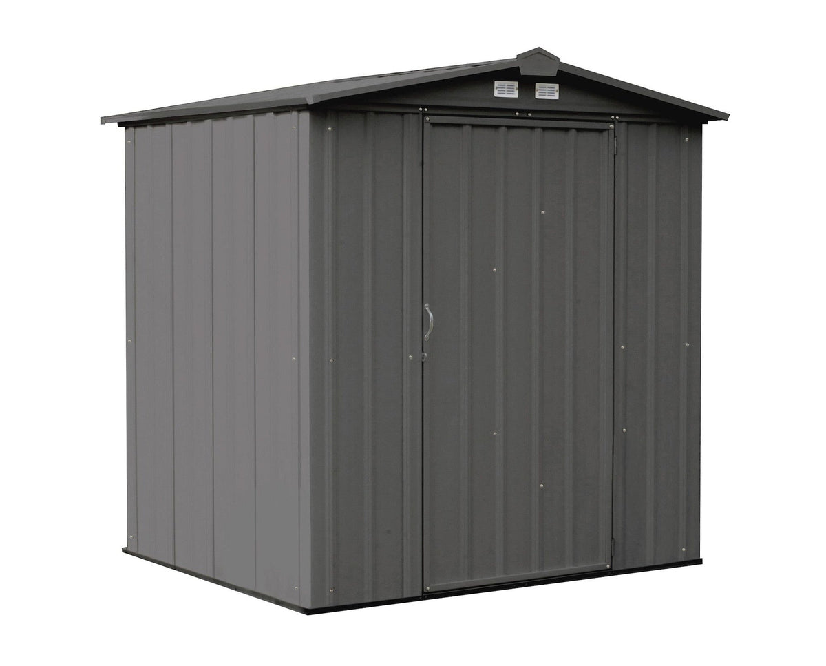 EZEE Galvanized Steel Storage Shed with Low Gable Roof, Charcoal, 6-ft x 5-ft S7A3 - product image 1