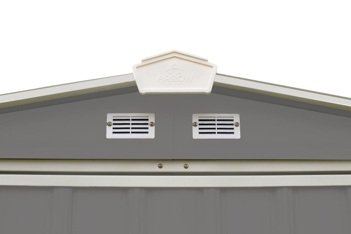 EZEE Galvanized Steel Storage Shed with Low Gable Roof, Charcoal/Cream, 6-ft x 5-ft H1N8 - product image 3