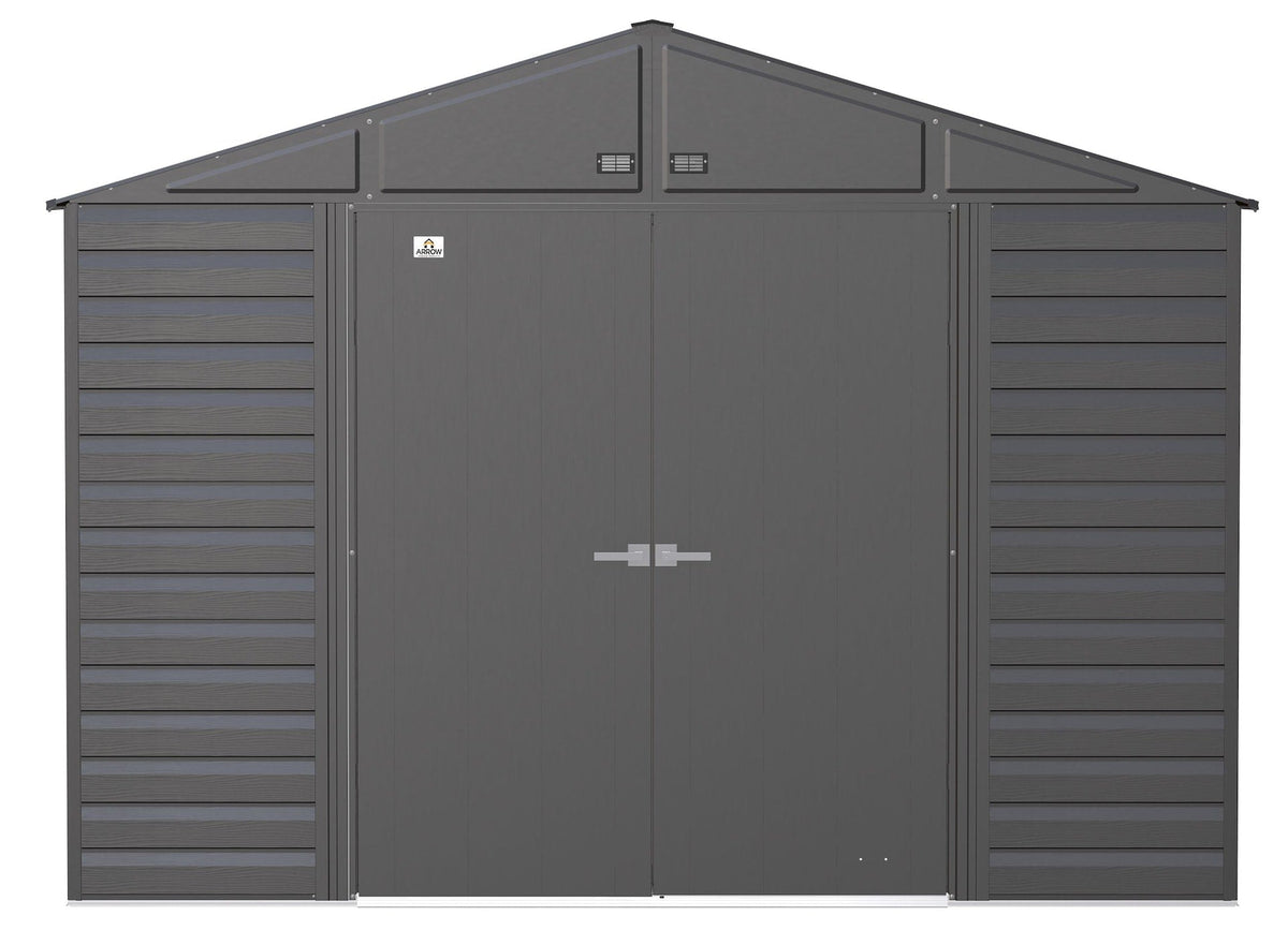 Select Galvanized Steel Storage Shed, Charcoal, 10-ft x 12-ft D2K3 - product image 4