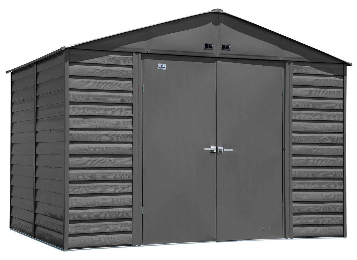 Select Galvanized Steel Storage Shed, Charcoal, 10-ft x 8-ft X4S2 - product image 2