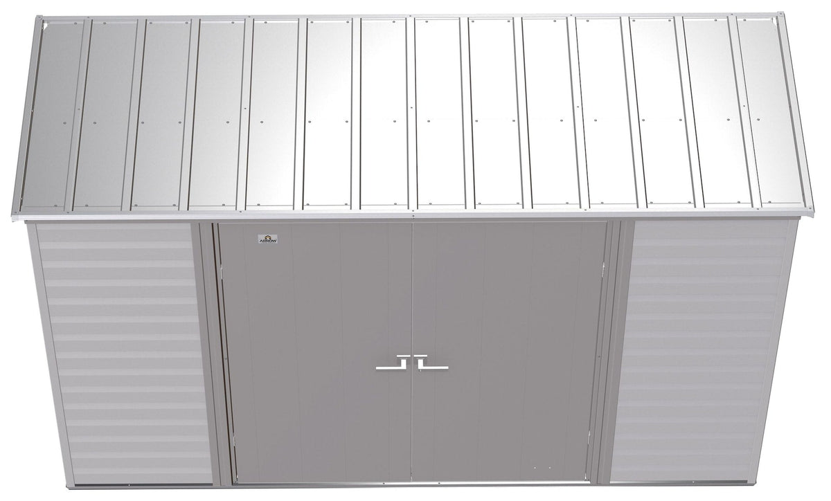 Select Galvanized Steel Storage Shed, Flute Grey, 10-ft x 4-ft W8T5 - product image 6