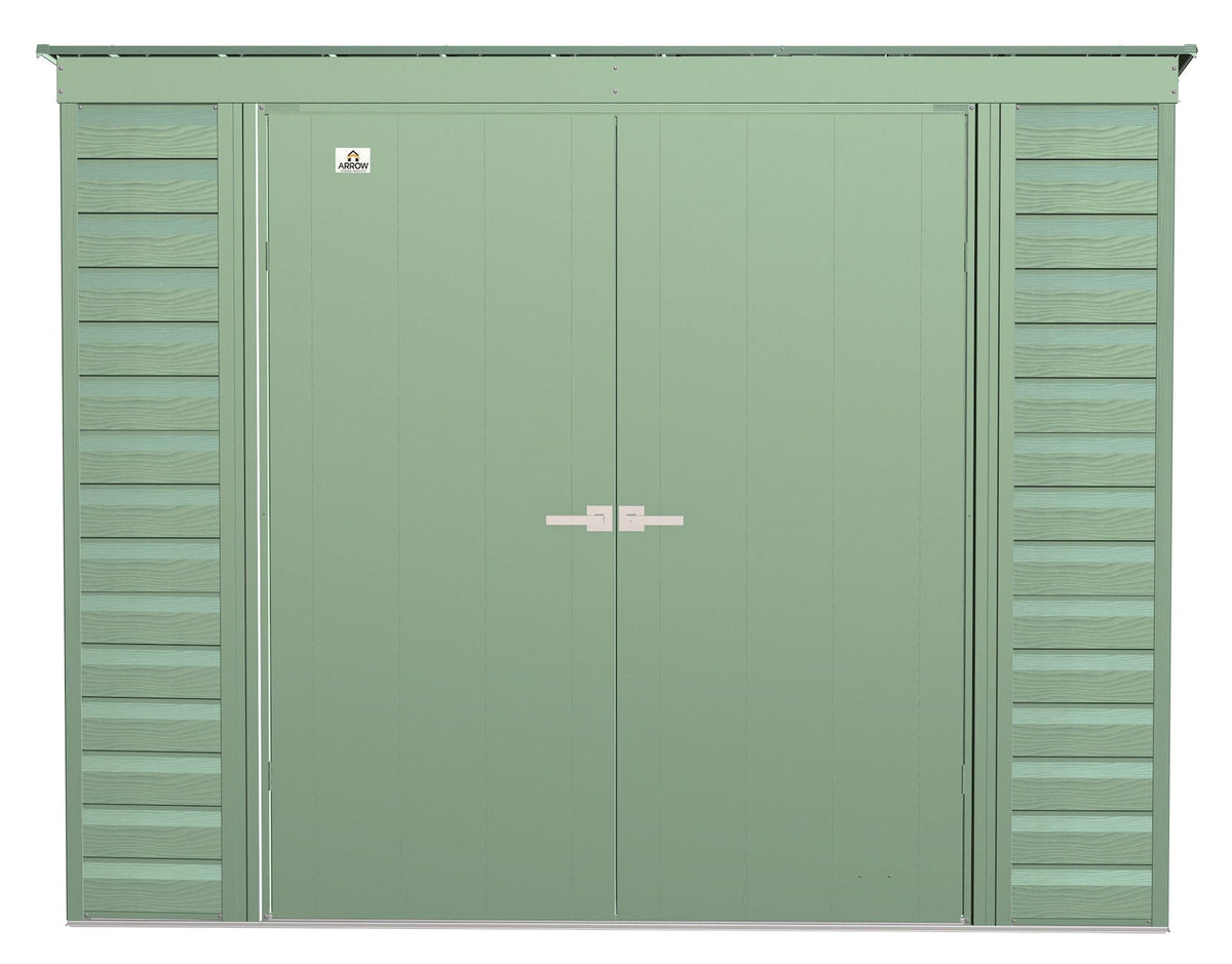 Select Galvanized Steel Storage Shed, Sage Green, 8-ft x 4-ft M7I2 - product image 4