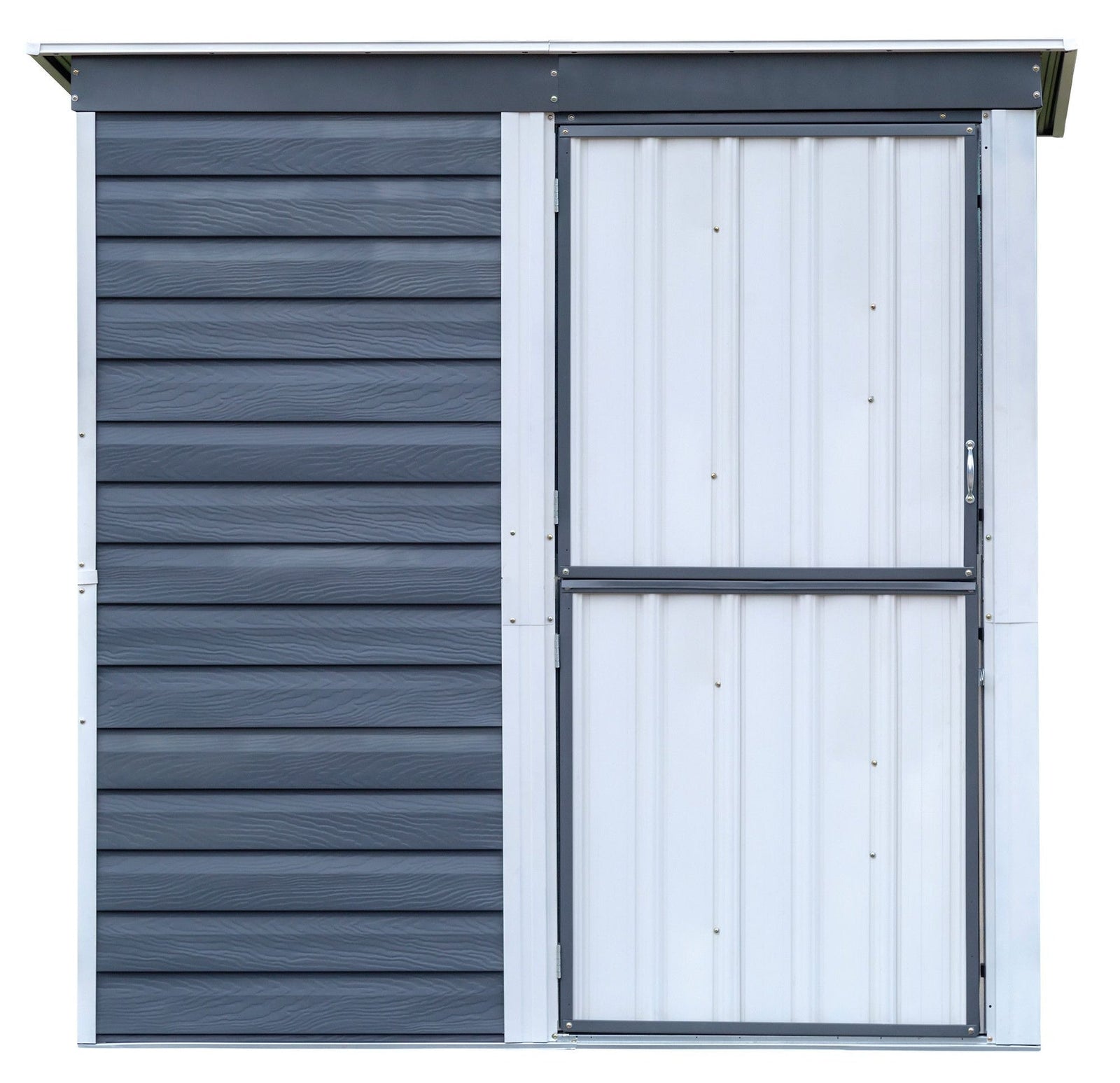 Shed-in-a-Box Steel Storage Shed, Charcoal/Cream, 6-ft x 4-ft B4G4 - product image 2