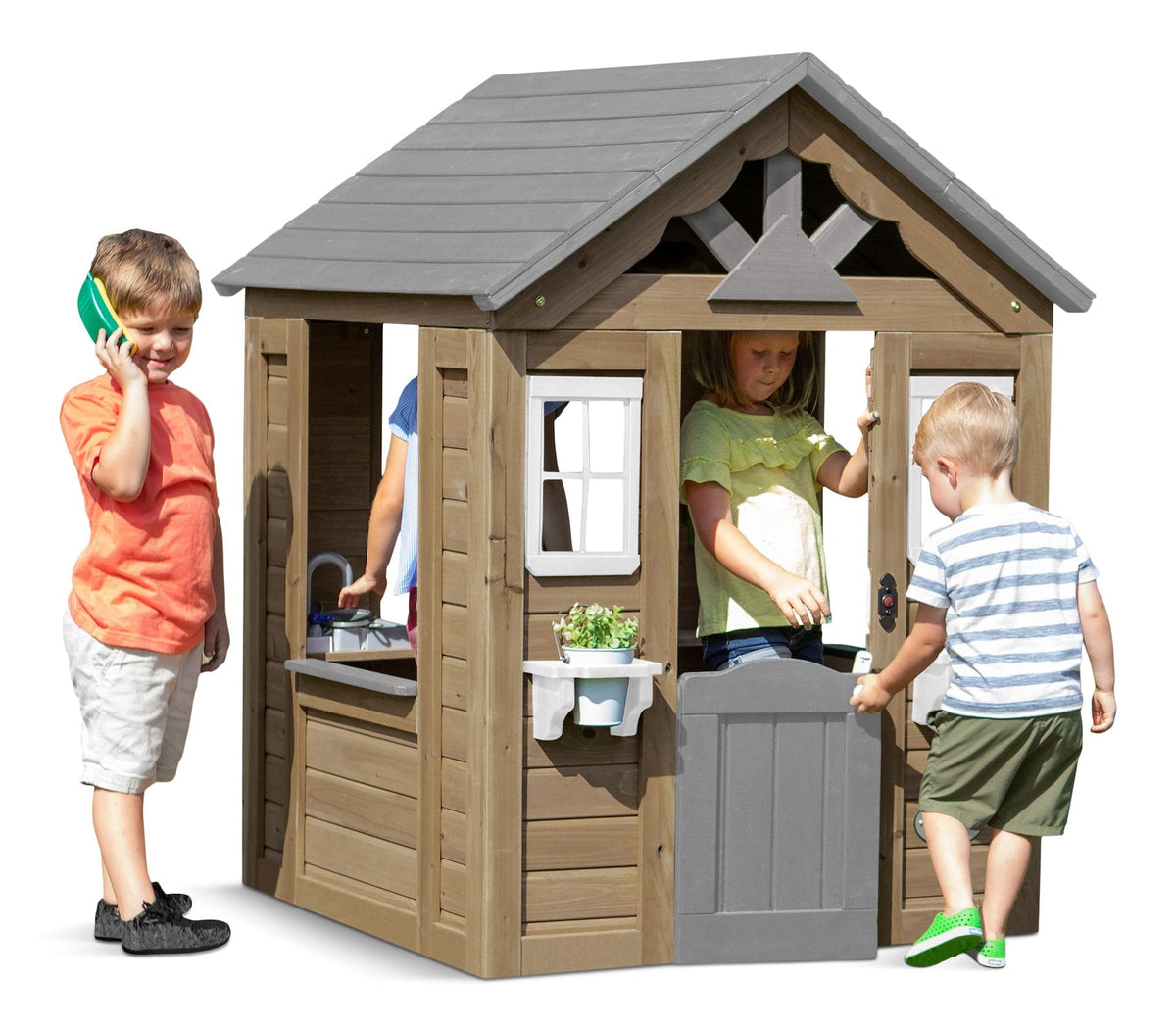 Discovery Maple Leaf All Wood Playhouse, Ages 1-5 W7B2 - product image 1