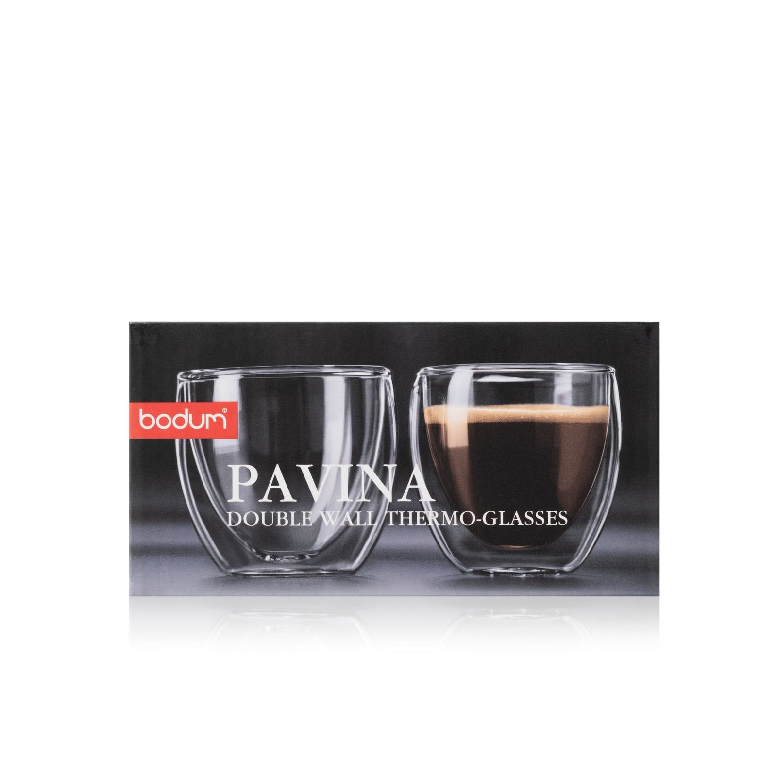 Double Wall Clear Glass Mugs, 2.7-oz, 2-pk W5W0 - product image 1