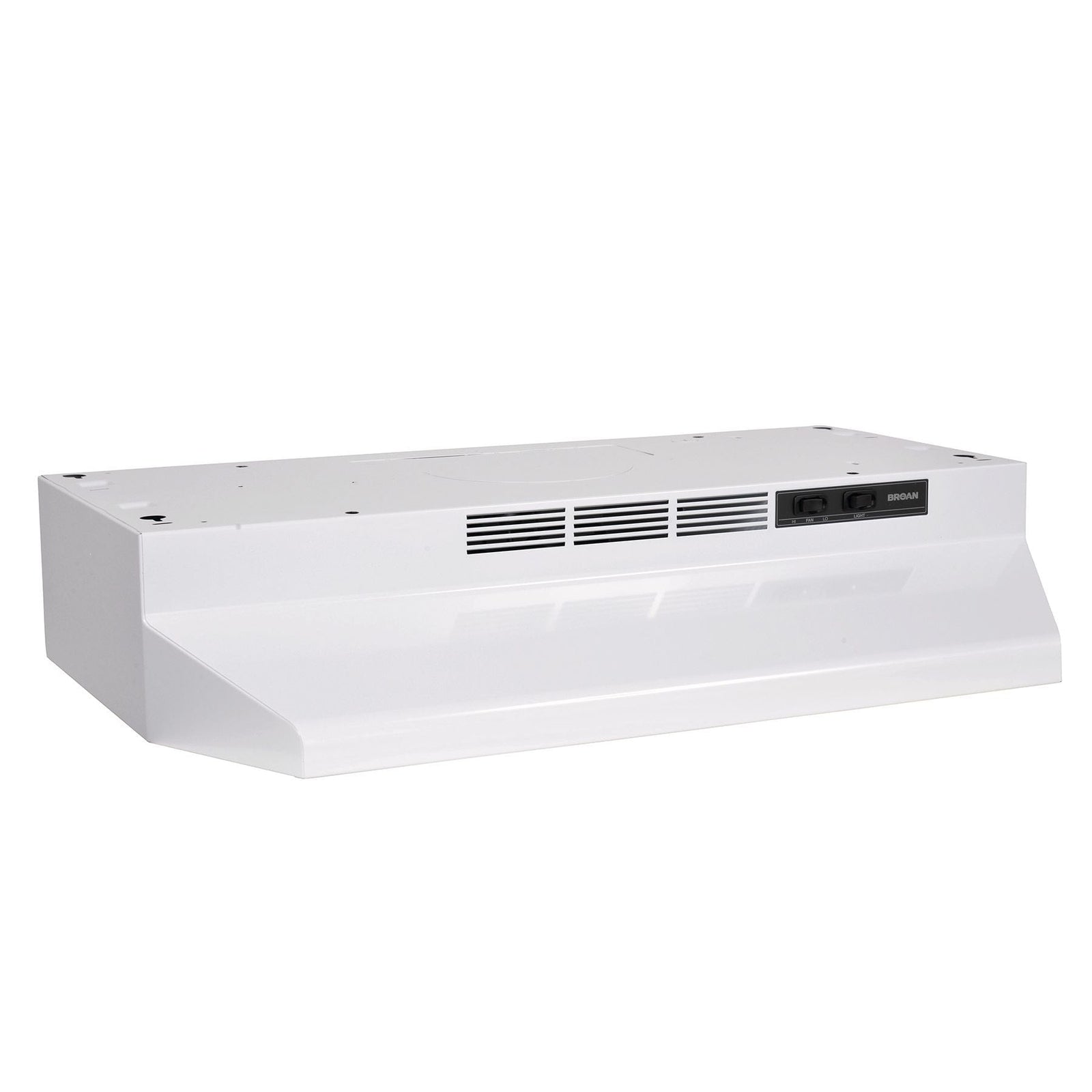 BU2 Series 230CFM Under Cabinet Kitchen Exhaust Fan Range Hood, White, 24-in K1K6 - product image 1