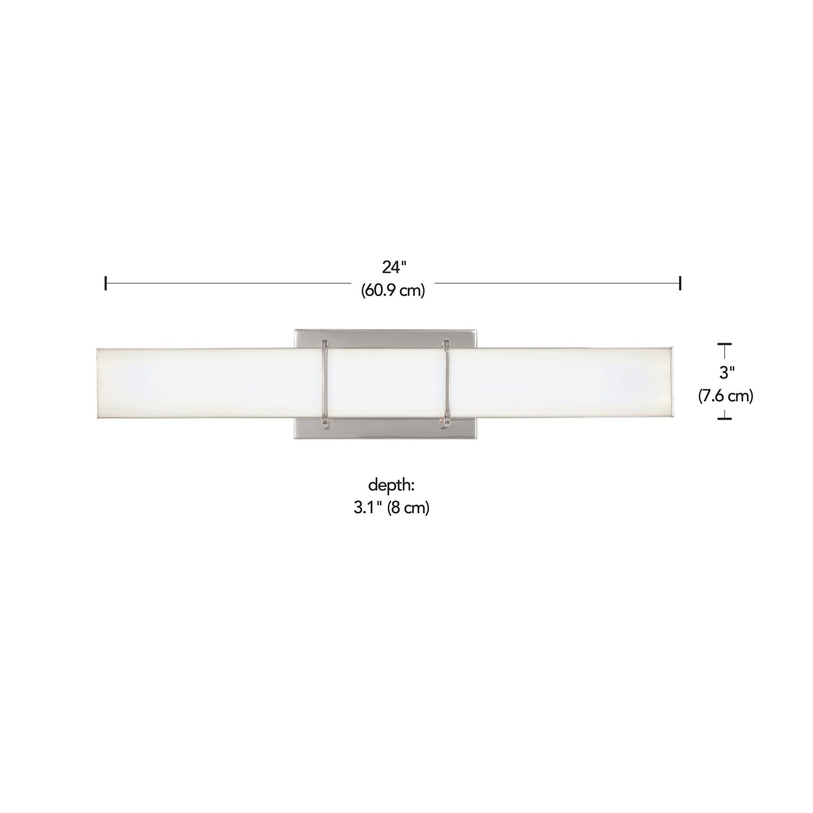 Byrne LED Vanity Light Fixture, Polished Nickel T9C1 - product image 4