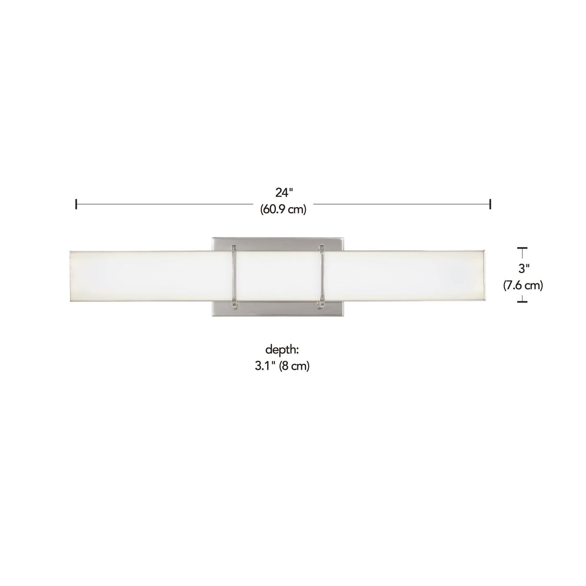 Byrne LED Vanity Light Fixture, Polished Nickel T9C1 - product image 5