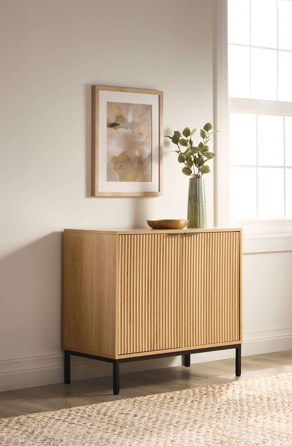 Byward Scallop Accent Cabinet Oak A9X8 - product image 4
