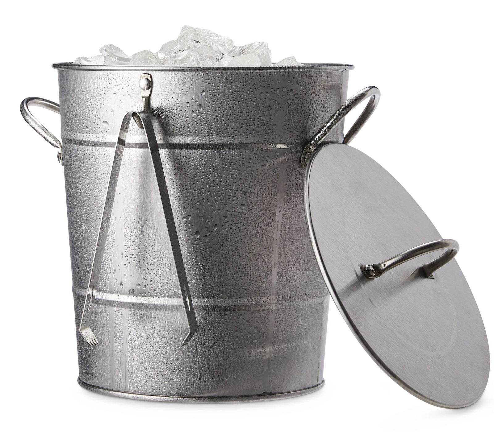 Ice Bucket and Scoop, Stainless Steel with Insulated Liner, Silver, 9.06-in V2Z7 - product image 1