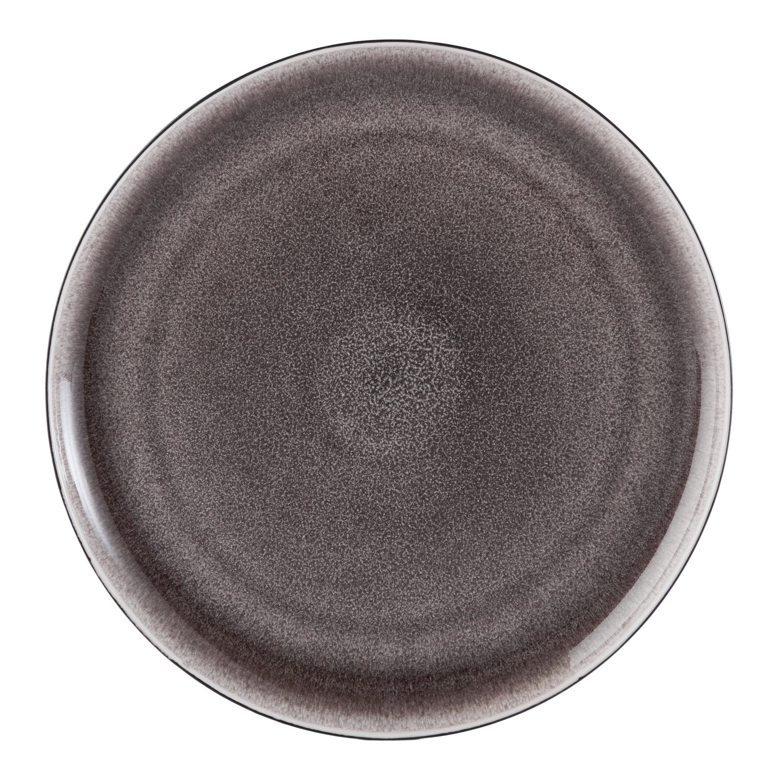 Kenway Stoneware Dinnerware Set, Serves 4, 16-pc, Matte Black & Taupe Reactive Glaze N9R7 - product image 5