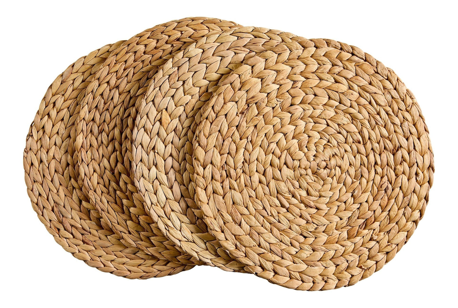 Natural Round Paper Placemat/Charger, Beige, 4-pk C5X2 - product image 1