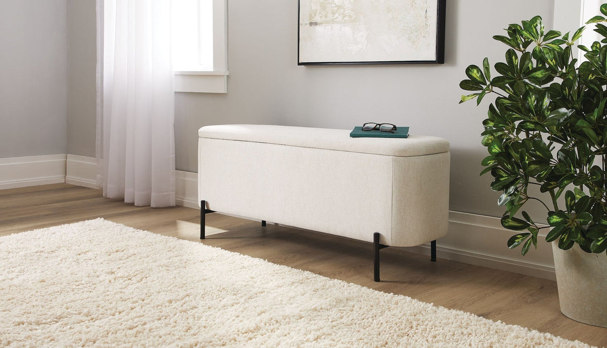 Picton Storage Bench, White H5L6 - product image 3