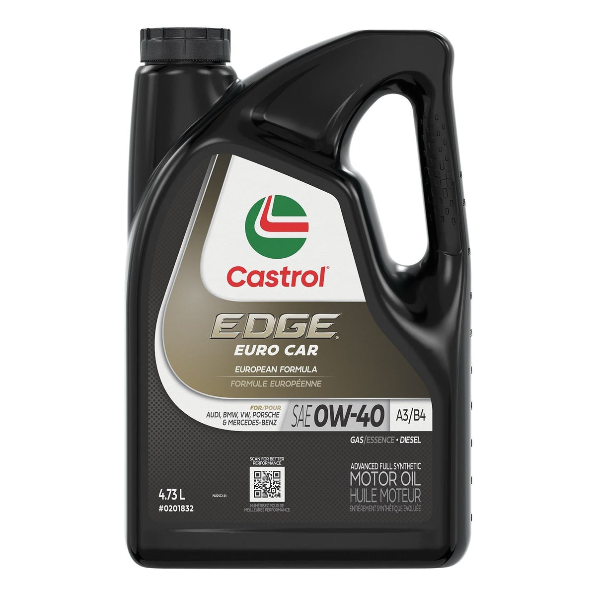 EDGE Euro 0W40 A3/B4 Advanced Synthetic Engine/Motor Oil, 5-L P3E2 - product image 1