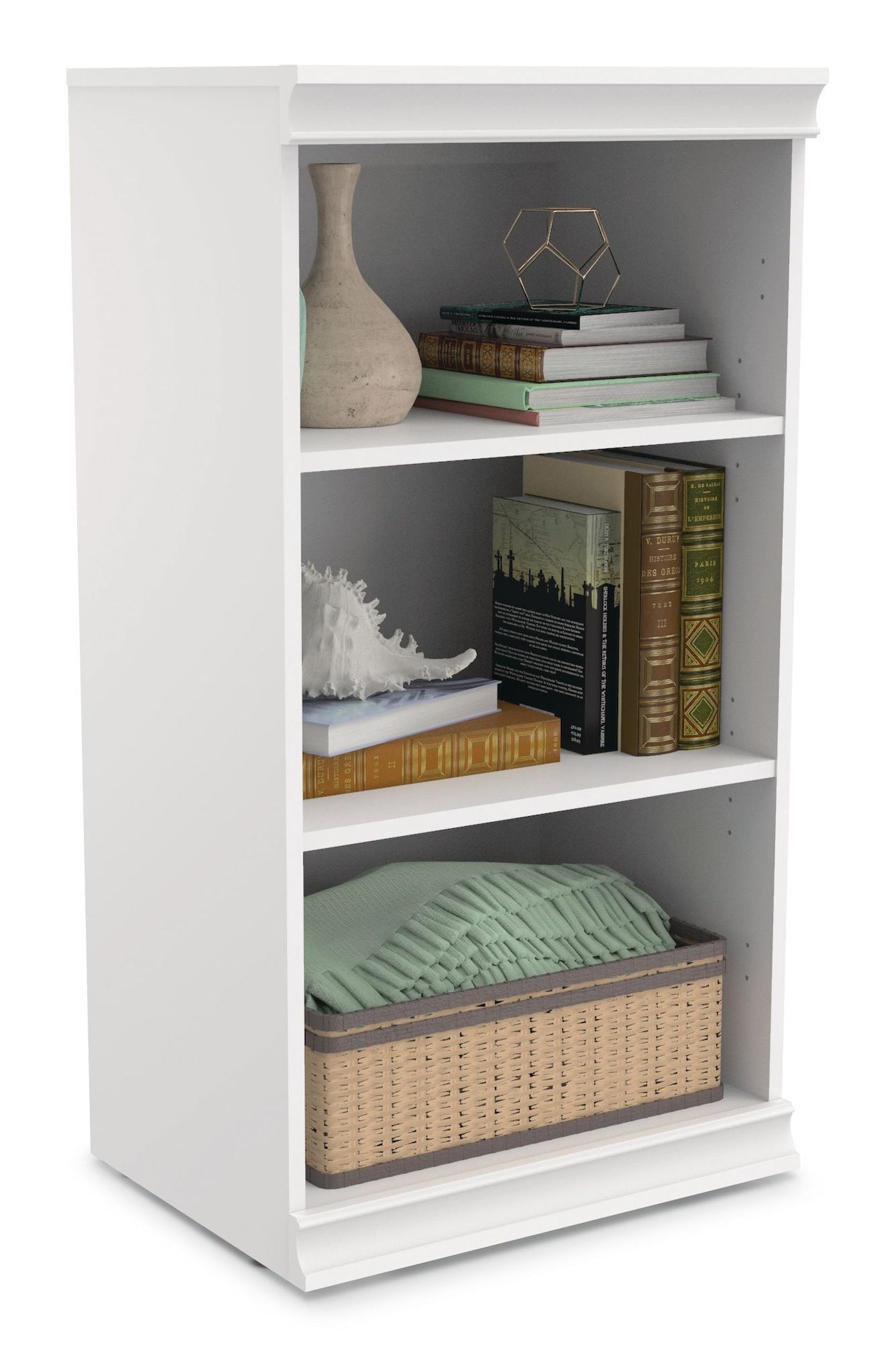 Modular Stackable Closet Storage Shelf Unit, White W5Y1 - product image 2