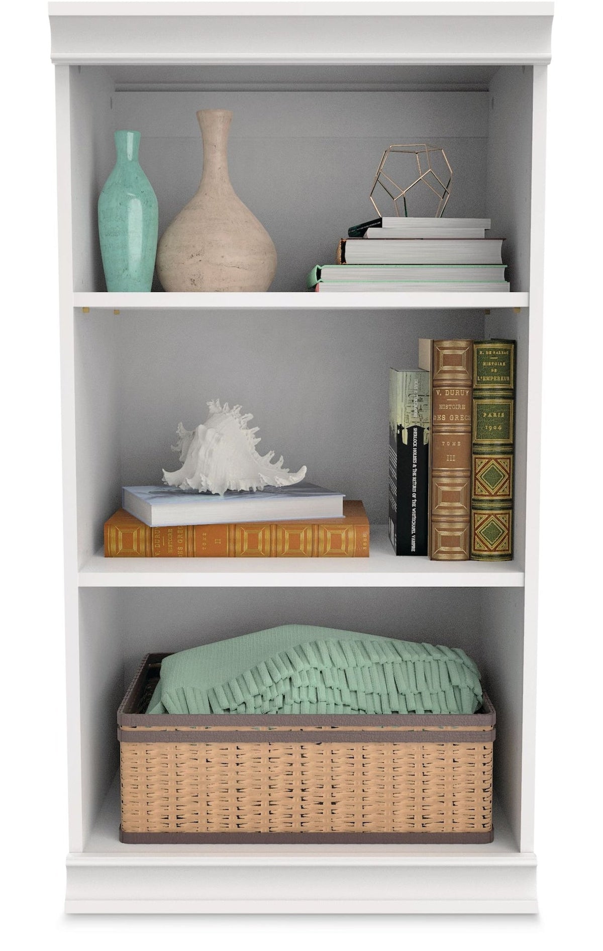 Modular Stackable Closet Storage Shelf Unit, White W5Y1 - product image 3