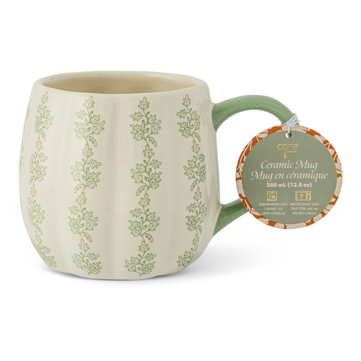 Home 380-mL Dishwasher Safe Cream/Sage Harvest Mug D7J3 - product image 1