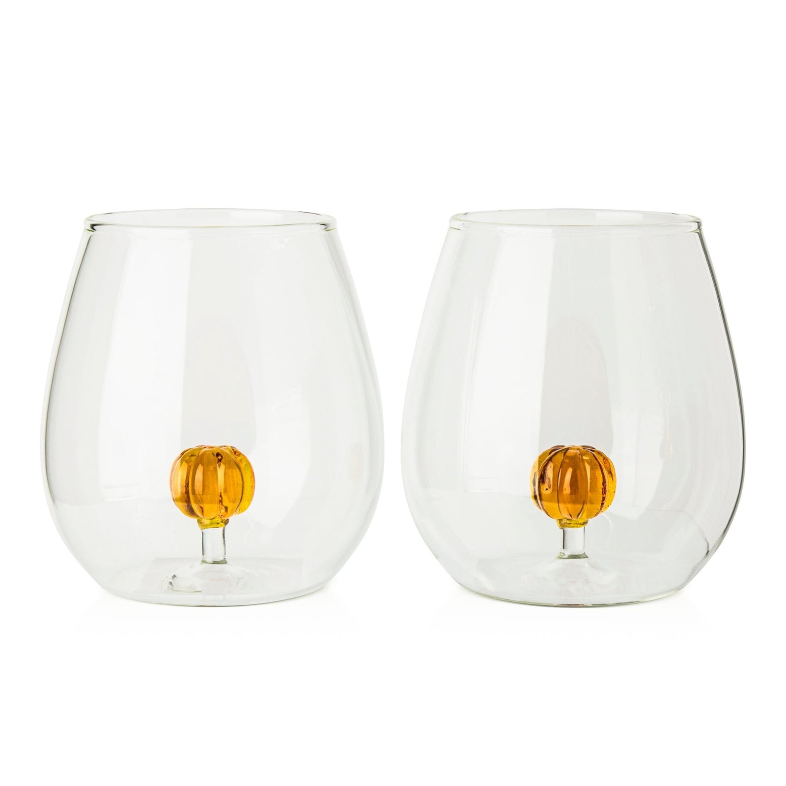 Home 591-mL Borosilicate Pumpkin Wine Tumbler, 2-pk B0C8 - product image 1