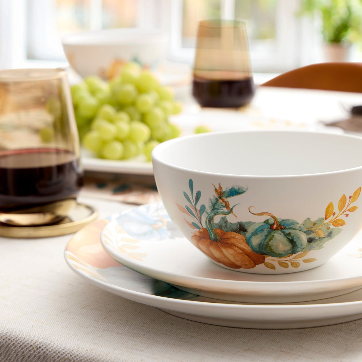 Home Lightweight Stoneware Harvest Dinnerware Set, Serves 4, 12-pc M4H2 - product image 8